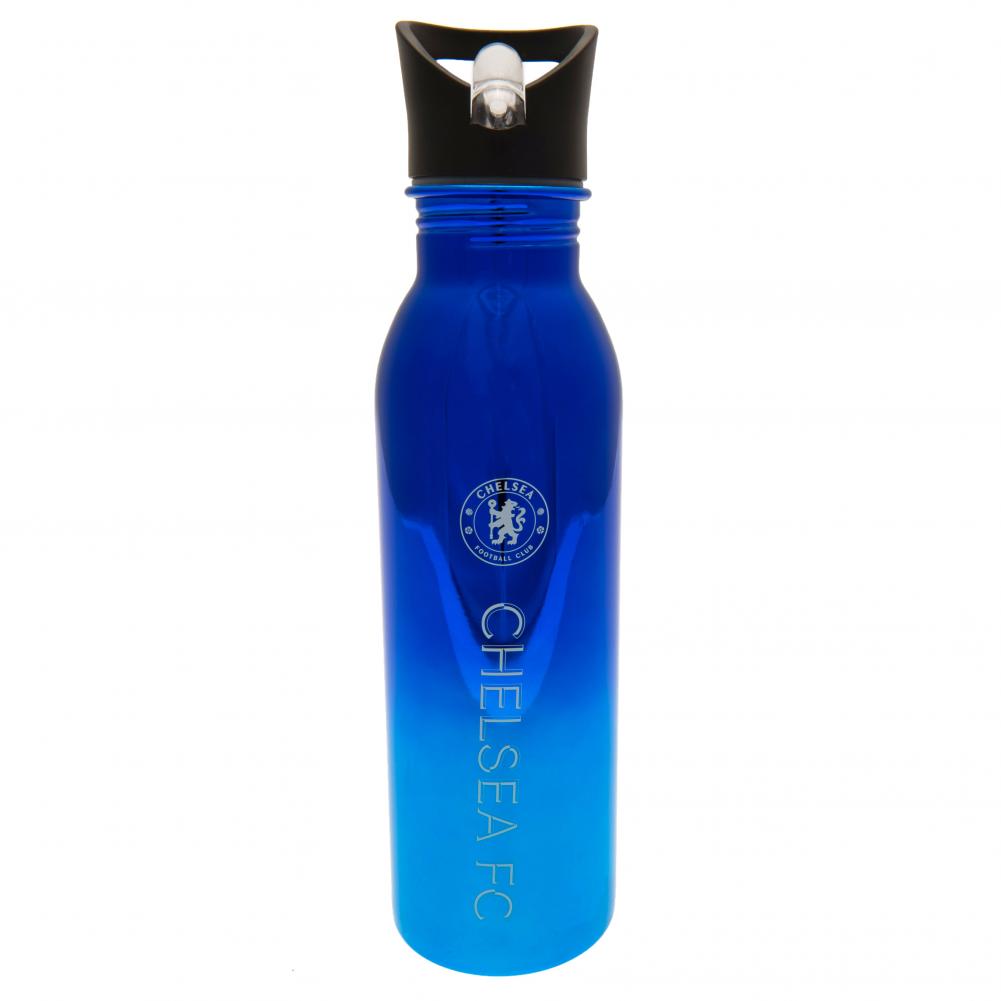 Chelsea FC UV Metallic Drinks Bottle - Officially licensed merchandise.