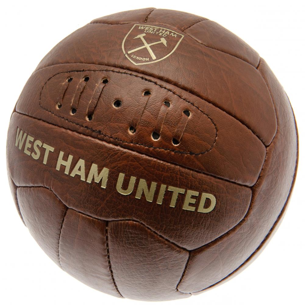 West Ham United FC Faux Leather Football - Officially licensed merchandise.