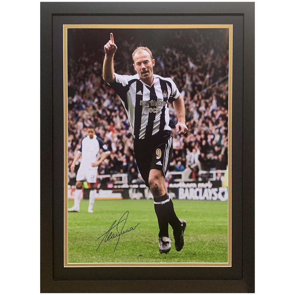 Newcastle United FC Shearer Signed Framed Print - Officially licensed merchandise.