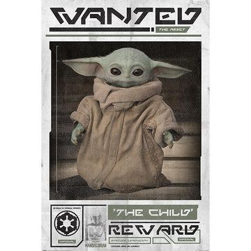 Star Wars: The Mandalorian Poster Wanted The Child 228 - Officially licensed merchandise.