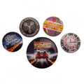 Back To The Future Button Badge Set - Officially licensed merchandise.