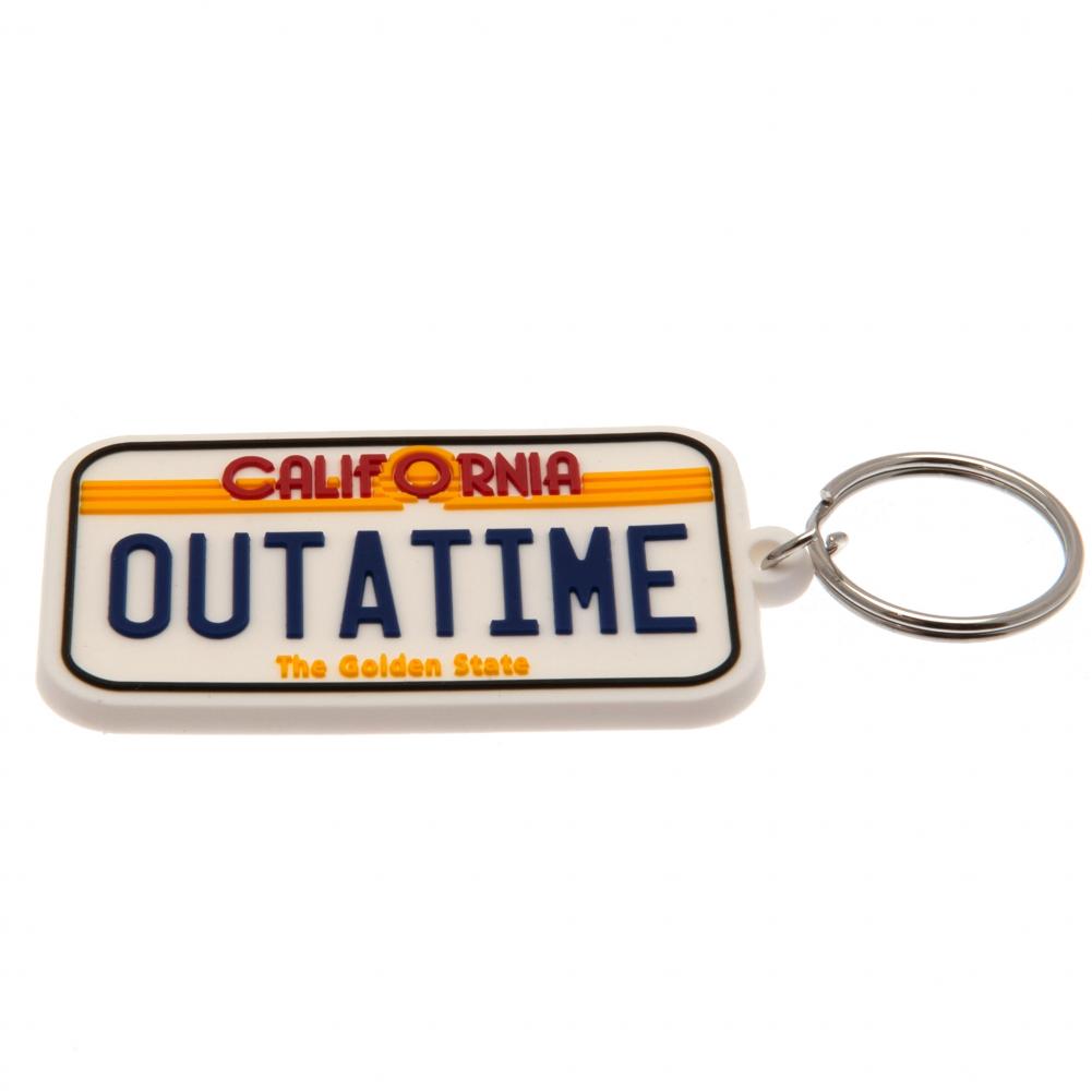 Back To The Future PVC Keyring License Plate - Officially licensed merchandise.