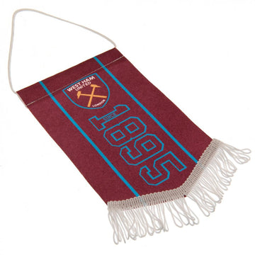 West Ham United FC Mini Pennant SN - Officially licensed merchandise.