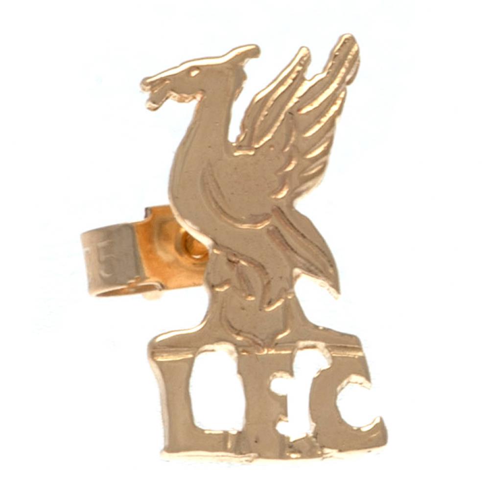 Liverpool FC 9ct Gold Earring LB - Officially licensed merchandise.