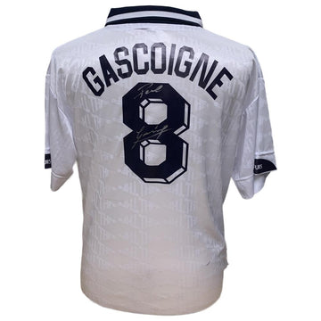 Tottenham Hotspur FC Gascoigne Signed Shirt - Officially licensed merchandise.