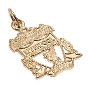 Liverpool FC 9ct Gold Pendant Crest Small - Officially licensed merchandise.