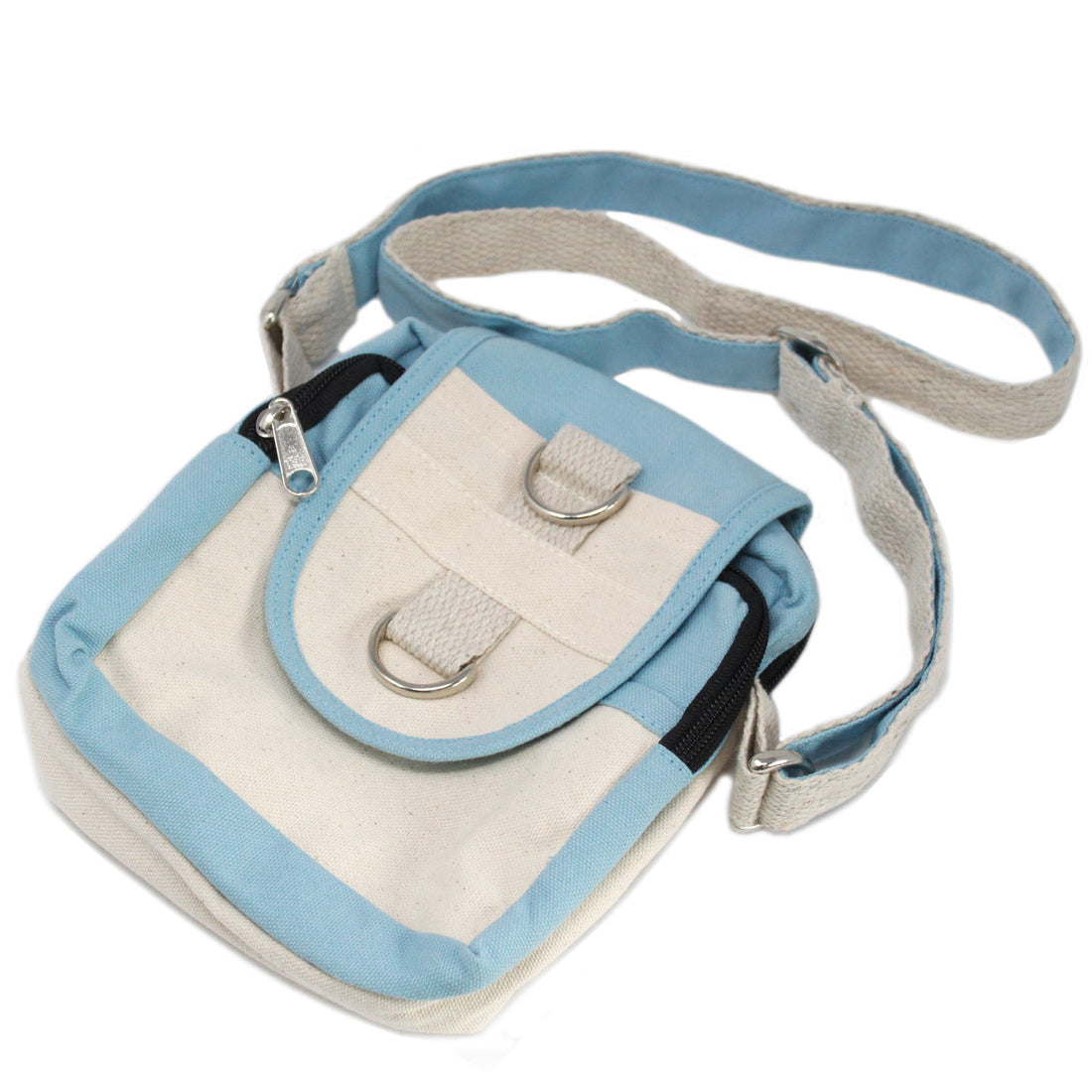 Natural Travel Bag - Teal