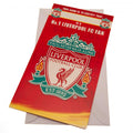 Liverpool FC Birthday Card No 1 Fan - Officially licensed merchandise.