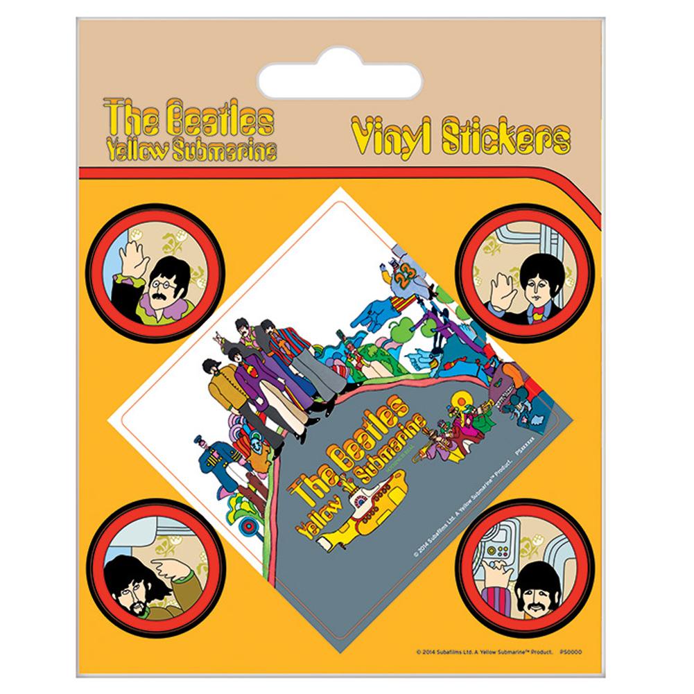 The Beatles Stickers Yellow Submarine - Officially licensed merchandise.