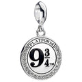 Harry Potter Sterling Silver Crystal Charm 9 & 3 Quarters - Officially licensed merchandise.