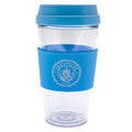 Manchester City FC Clear Grip Travel Mug - Officially licensed merchandise.