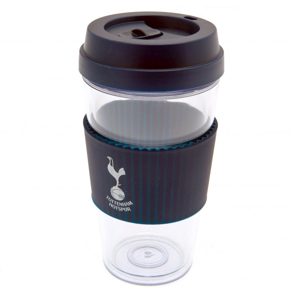 Tottenham Hotspur FC Clear Grip Travel Mug - Officially licensed merchandise.