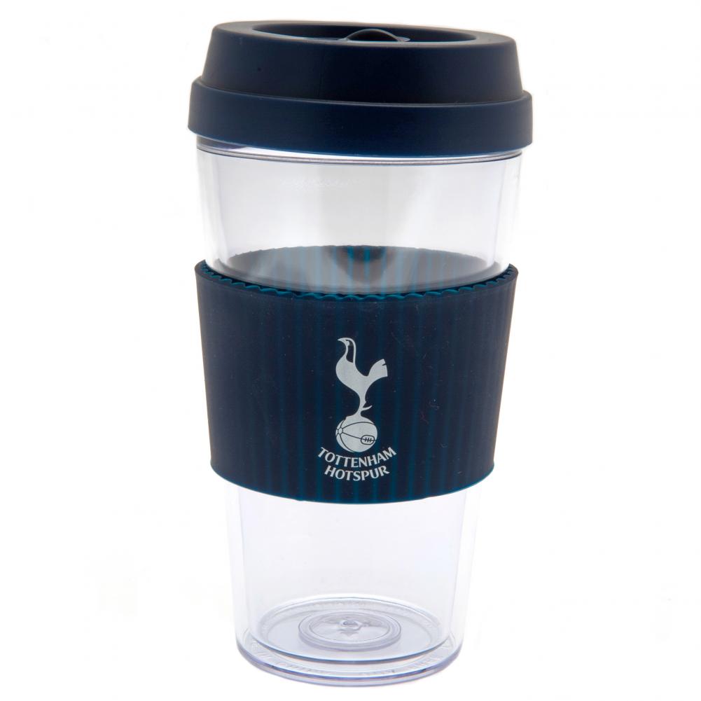 Tottenham Hotspur FC Clear Grip Travel Mug - Officially licensed merchandise.