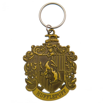 Harry Potter Debossed Metal Keyring Hufflepuff - Officially licensed merchandise.