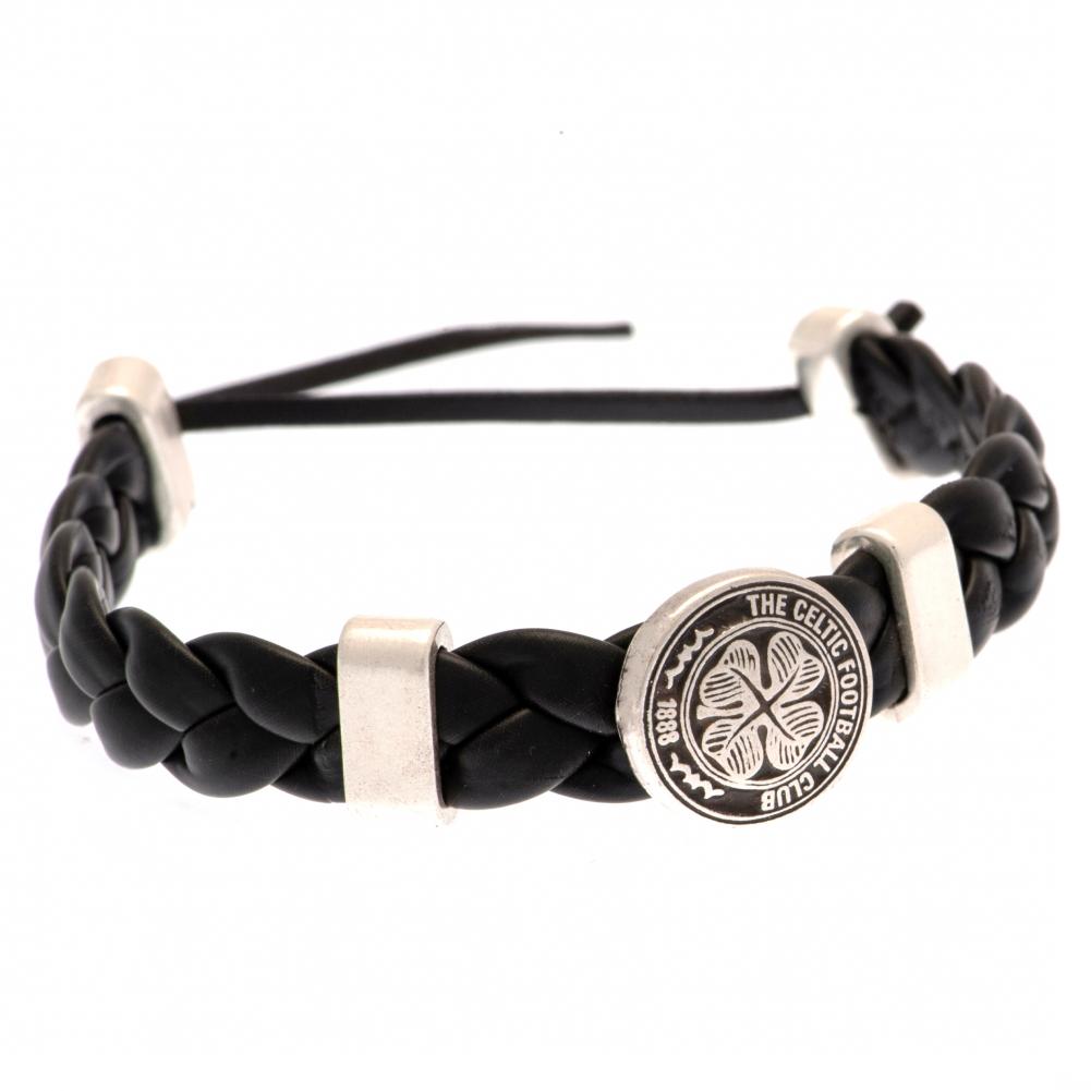 Celtic FC PU Slider Bracelet - Officially licensed merchandise.