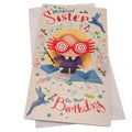 Harry Potter Birthday Card Sister - Officially licensed merchandise.