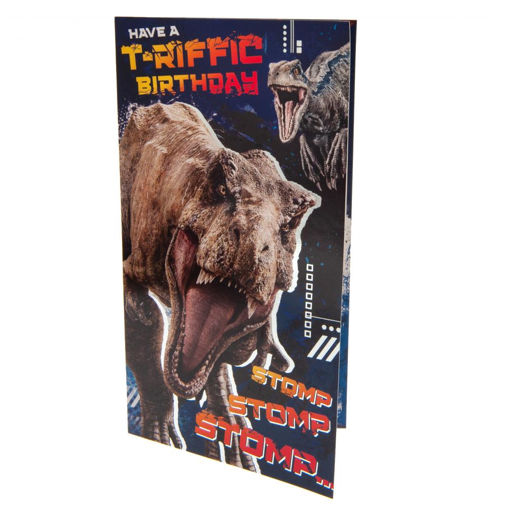 Jurassic World Birthday Card - Officially licensed merchandise.