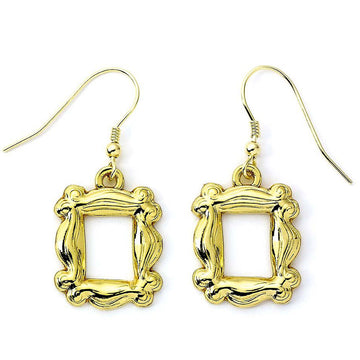 Friends Gold Plated Earrings Frame - Officially licensed merchandise.