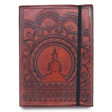 Small Notebook with strap - Tibetan Mandala