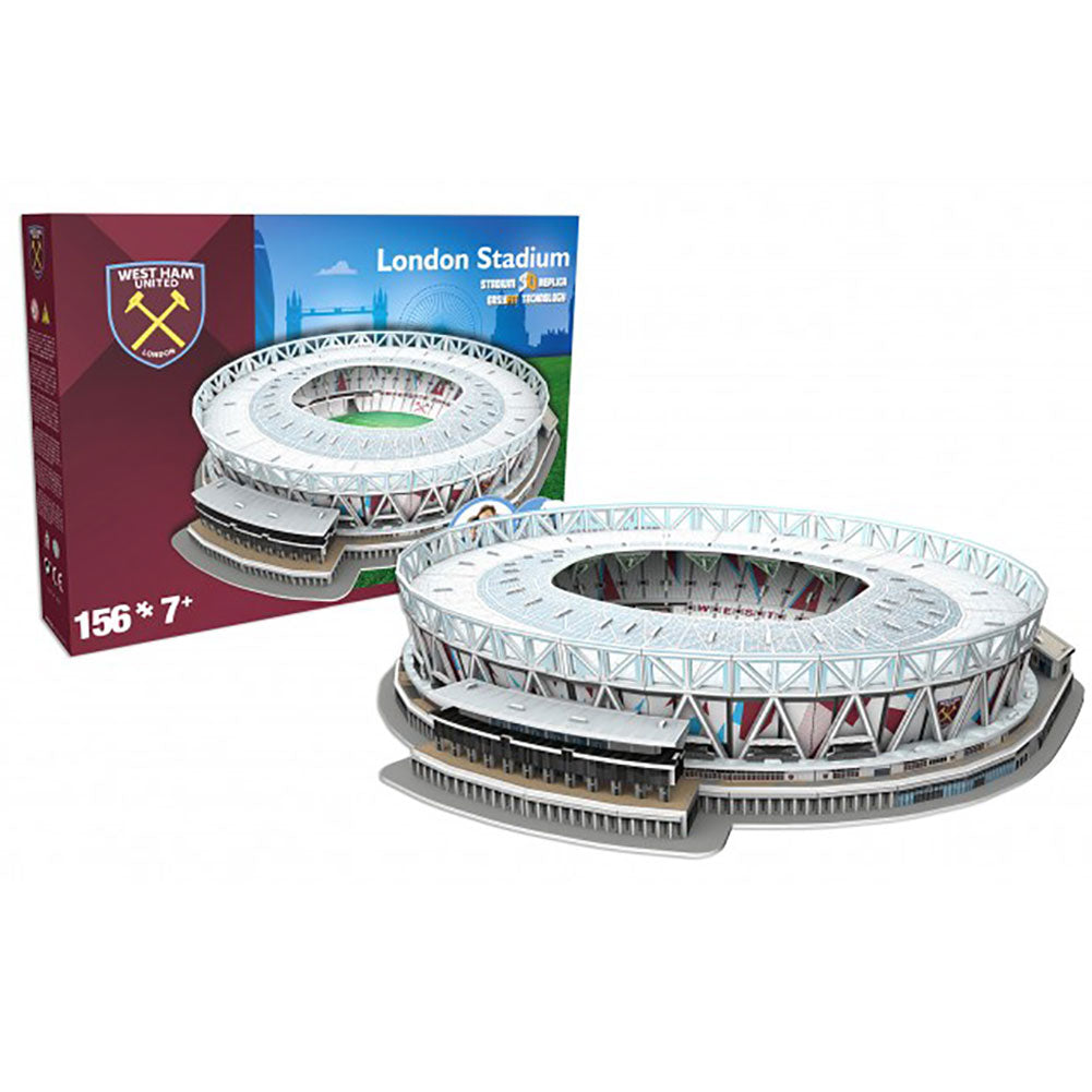 West Ham United FC 3D Stadium Puzzle - Officially licensed merchandise.