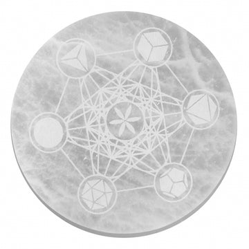 Large Charging Plate 18cm - Sacred Geometry