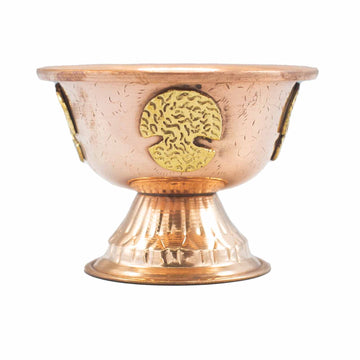 Copper Ritual Chalice with Tree of Life 12x9cm