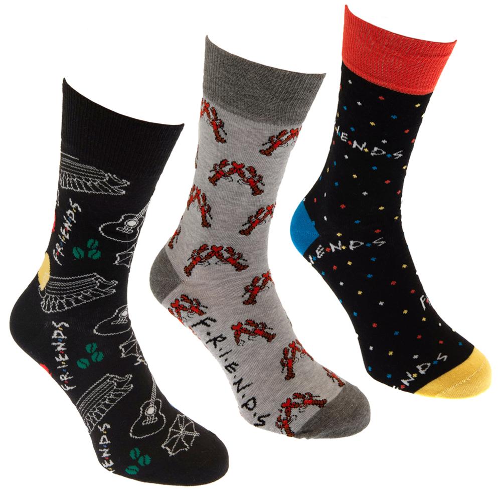 Friends 3pk Socks Gift Box - Officially licensed merchandise.