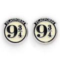 Harry Potter Silver Plated Earrings 9 & 3 Quarters - Officially licensed merchandise.
