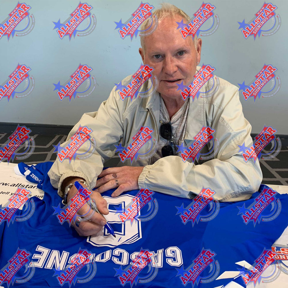 Rangers FC Gascoigne Signed Shirt - Officially licensed merchandise.