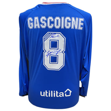 Rangers FC Gascoigne Signed Shirt - Officially licensed merchandise.