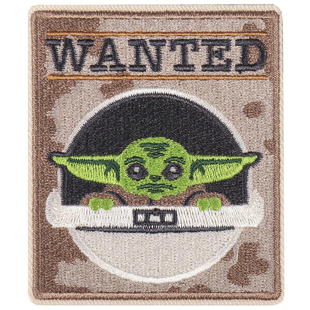 Star Wars: The Mandalorian Iron-On Patch Wanted - Officially licensed merchandise.