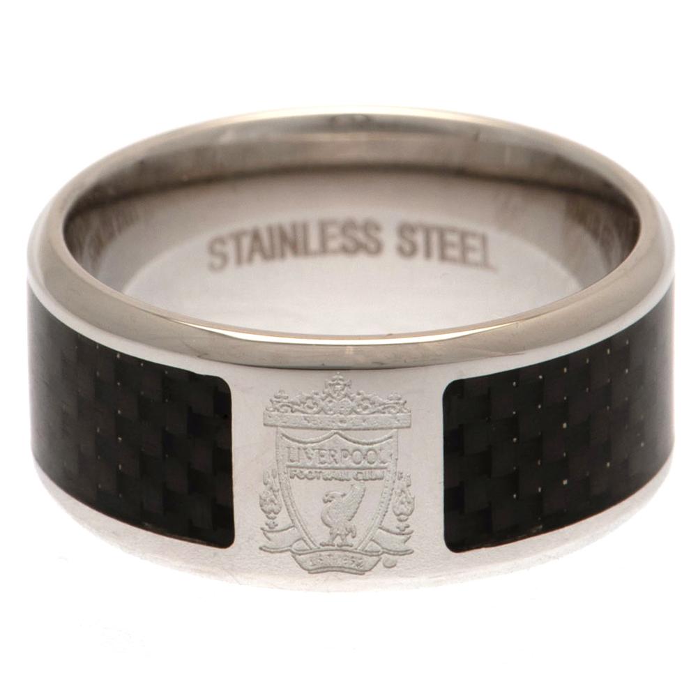 Liverpool FC Carbon Fibre Ring Medium - Officially licensed merchandise.