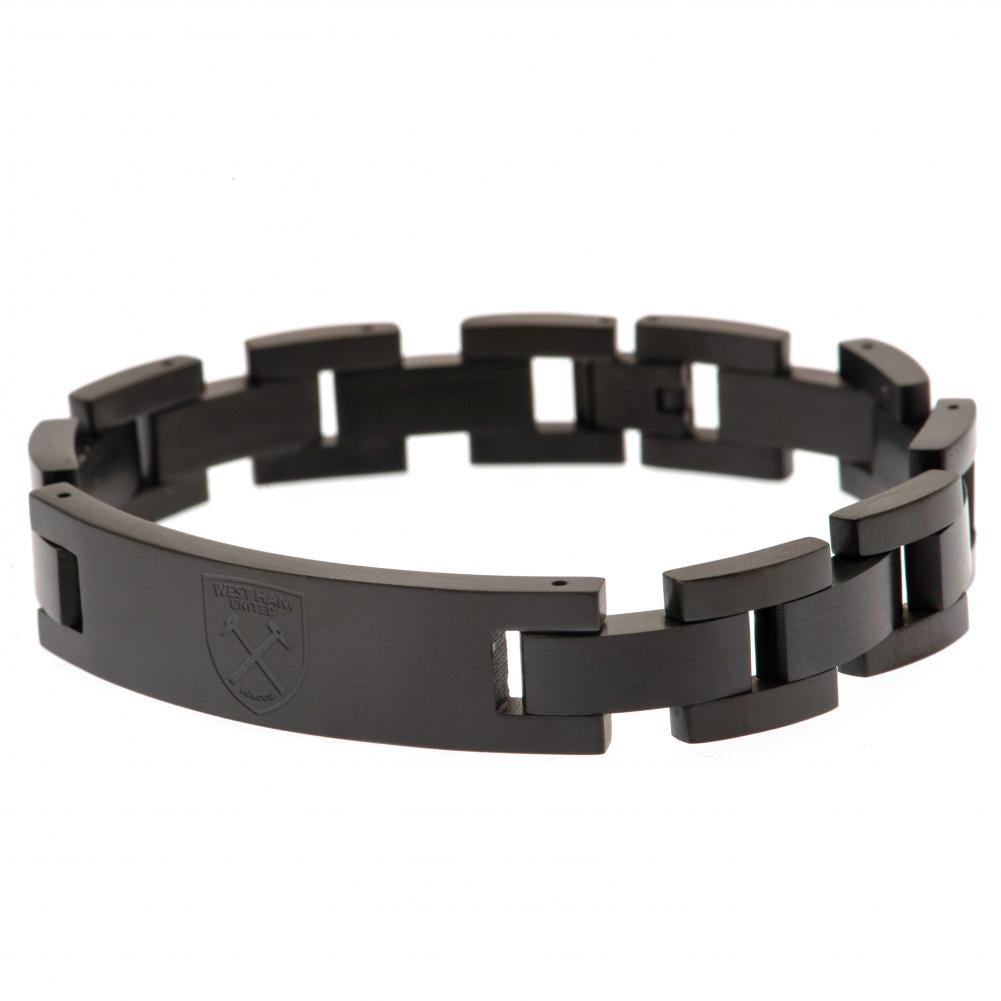 West Ham United FC Black IP Bracelet - Officially licensed merchandise.