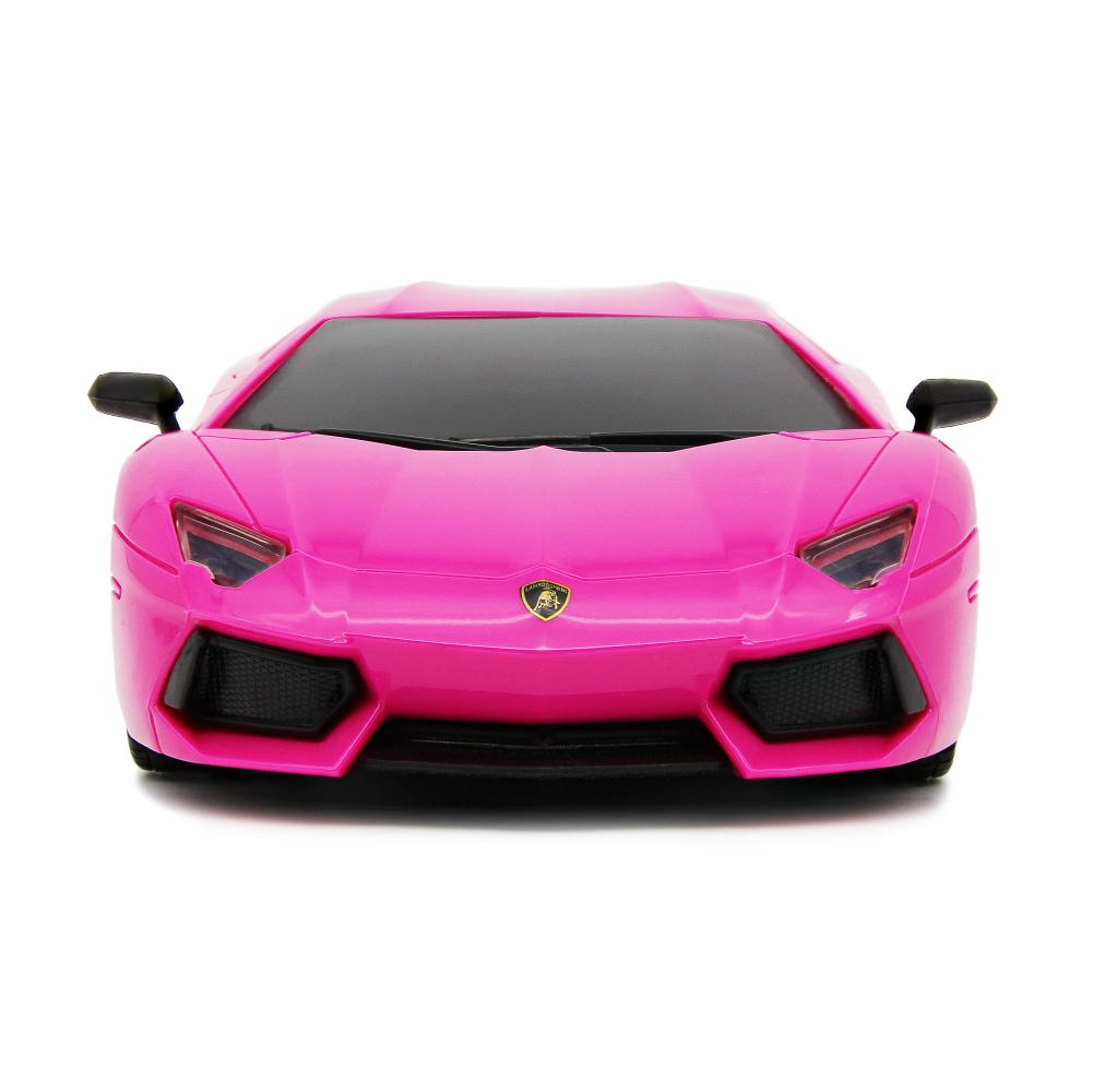 Lamborghini Aventador Radio Controlled Car 1:24 Scale Pink - Officially licensed merchandise.