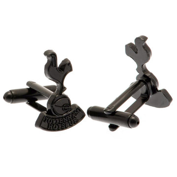 Tottenham Hotspur FC Black IP Cufflinks - Officially licensed merchandise.