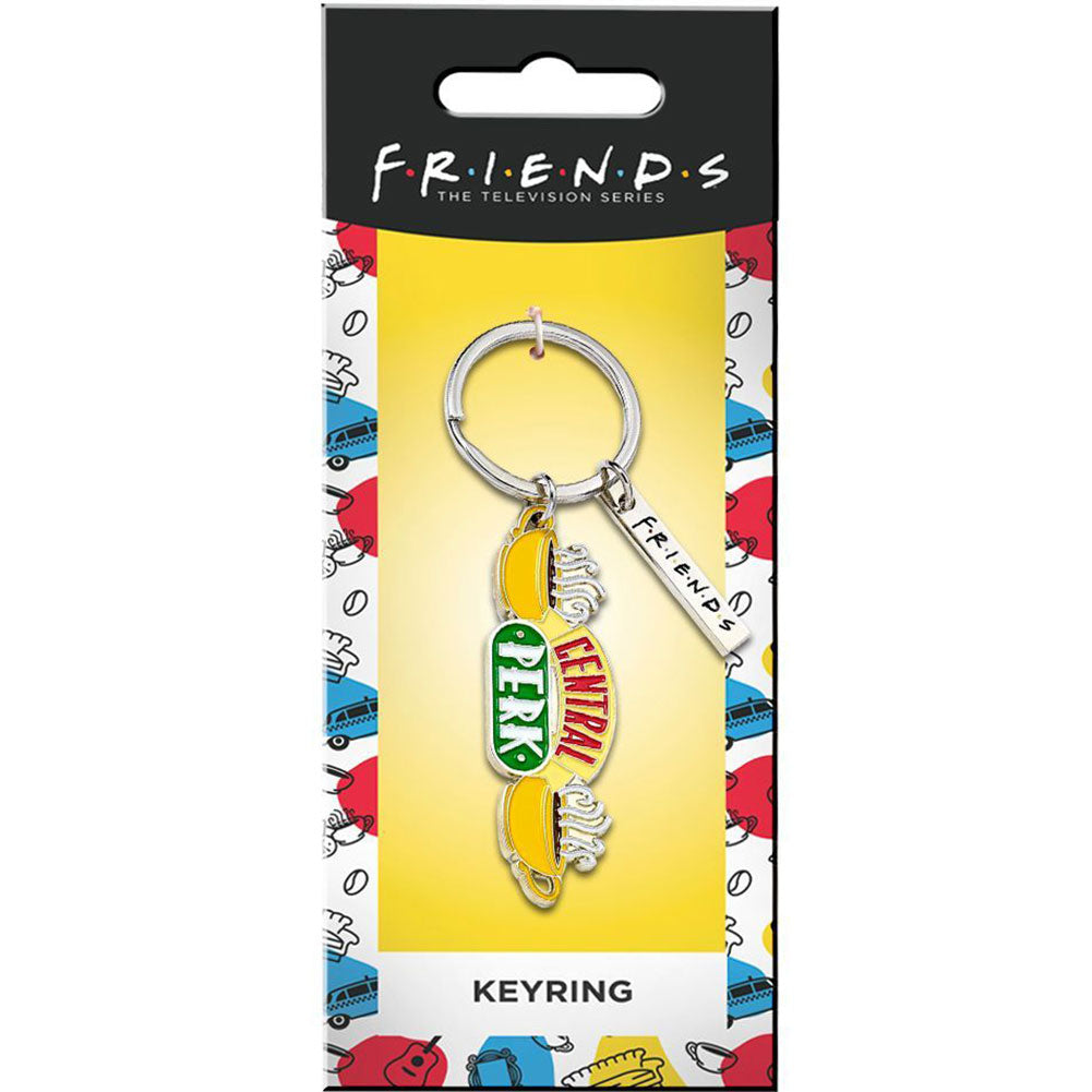 Friends Charm Keyring Central Perk - Officially licensed merchandise.