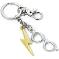 Harry Potter Charm Keyring Lightning Bolt & Glasses - Officially licensed merchandise.