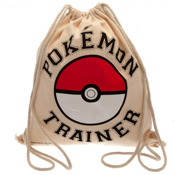 Pokemon Canvas Drawstring Bag - Officially licensed merchandise.