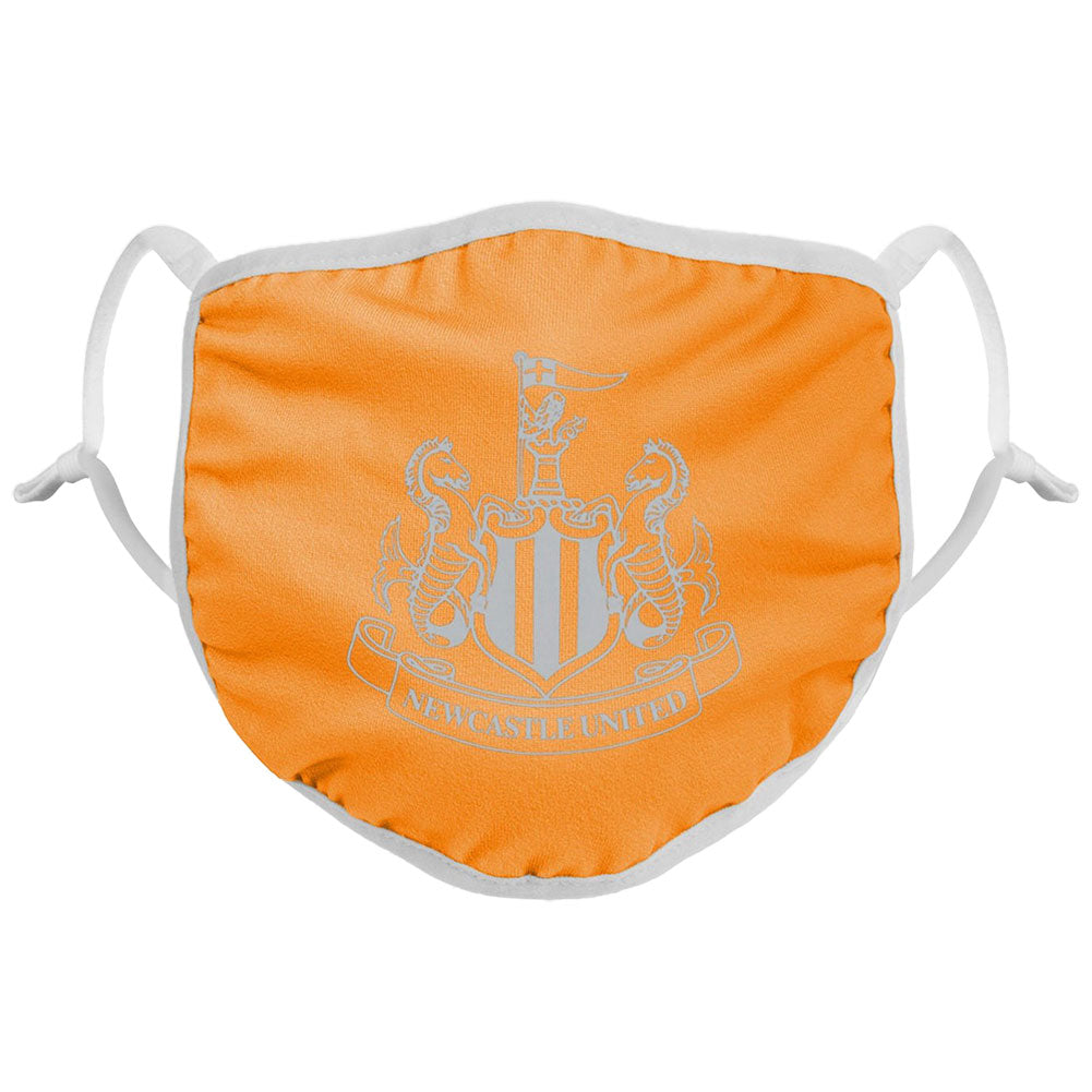 Newcastle United FC Reflective Face Covering Orange - Officially licensed merchandise.