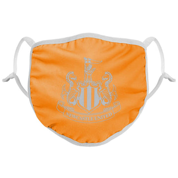 Newcastle United FC Reflective Face Covering Orange - Officially licensed merchandise.