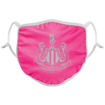 Newcastle United FC Reflective Face Covering Pink - Officially licensed merchandise.