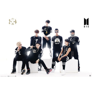 BTS Poster Black & White 255 - Officially licensed merchandise.