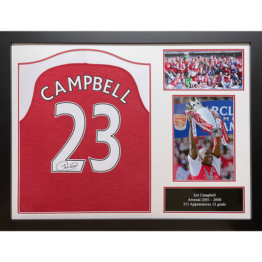 Arsenal FC Henry and Bergkamp Signed Framed Shirts