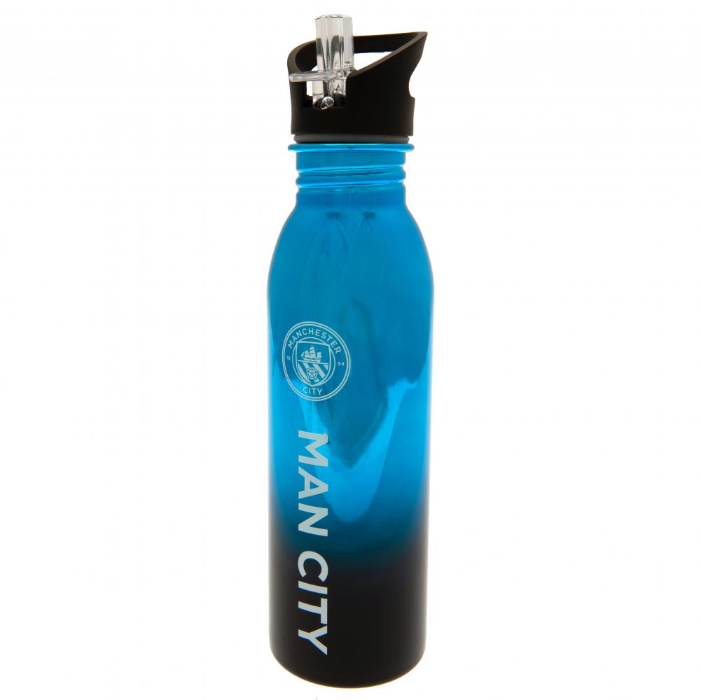 Manchester City FC UV Metallic Drinks Bottle - Officially licensed merchandise.