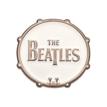 The Beatles Badge Bass Drum - Officially licensed merchandise.