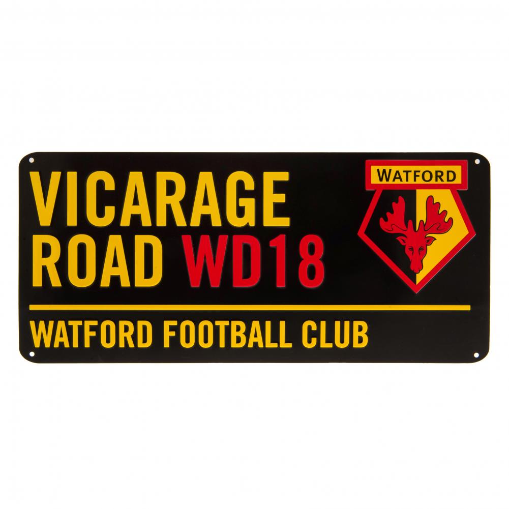 Watford FC Street Sign BK - Officially licensed merchandise.