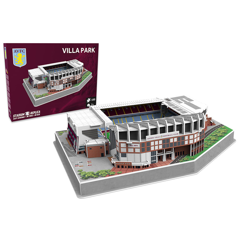 Aston Villa FC 3D Stadium Puzzle - Officially licensed merchandise.