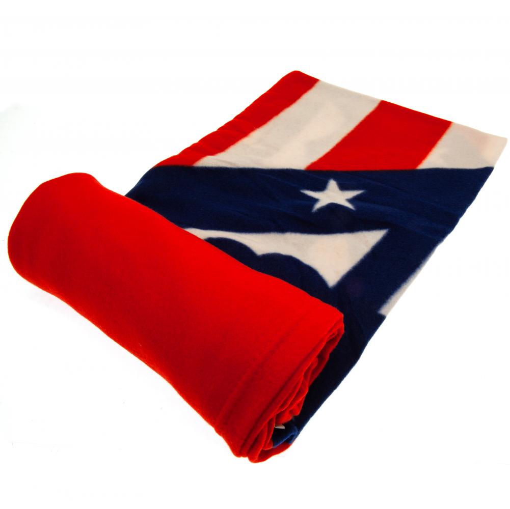 Atletico Madrid FC Fleece Blanket - Officially licensed merchandise.