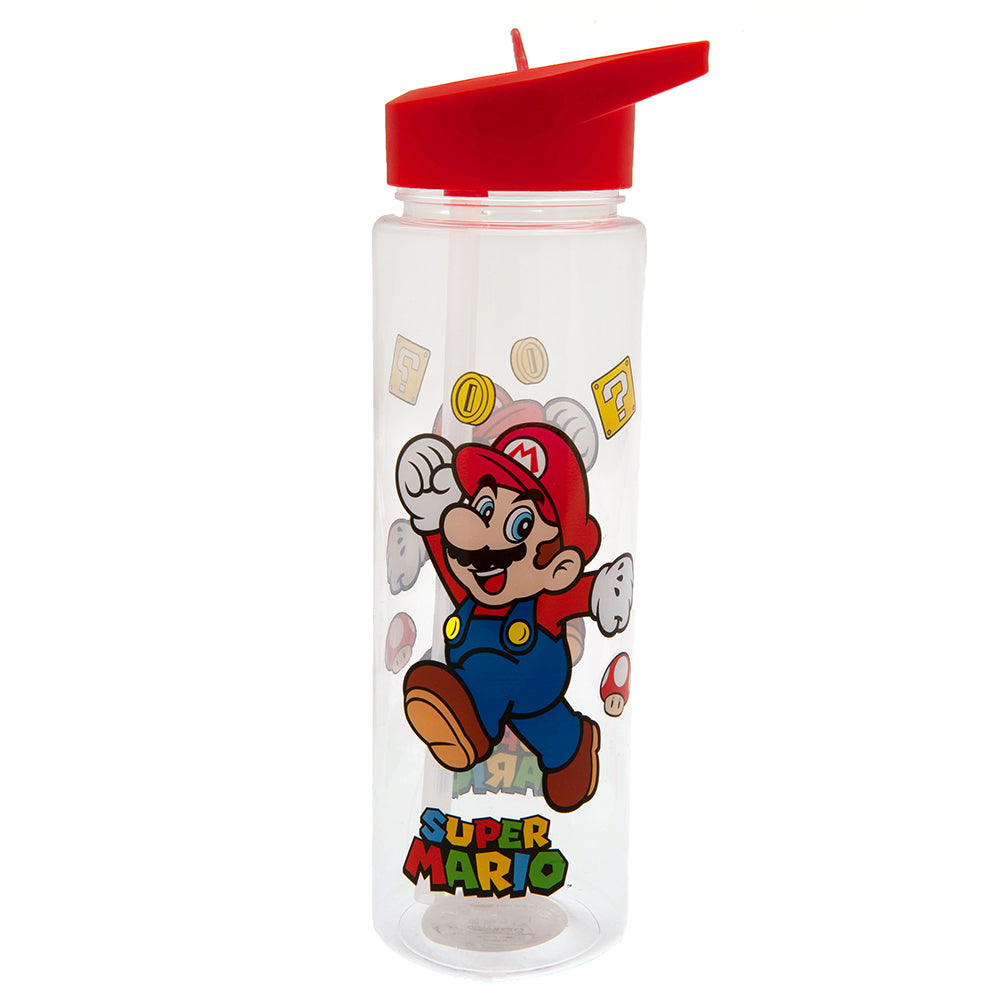 Super Mario Plastic Drinks Bottle - Officially licensed merchandise.