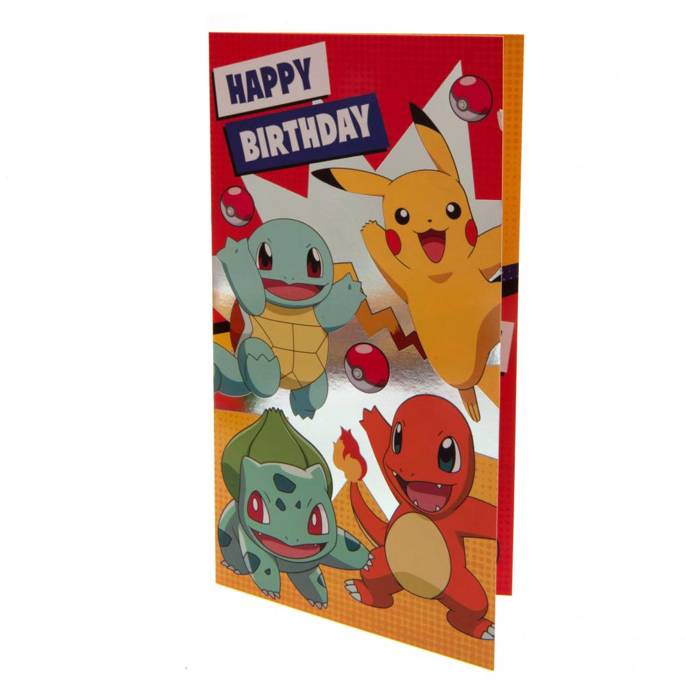 Pokemon Birthday Card - Officially licensed merchandise.